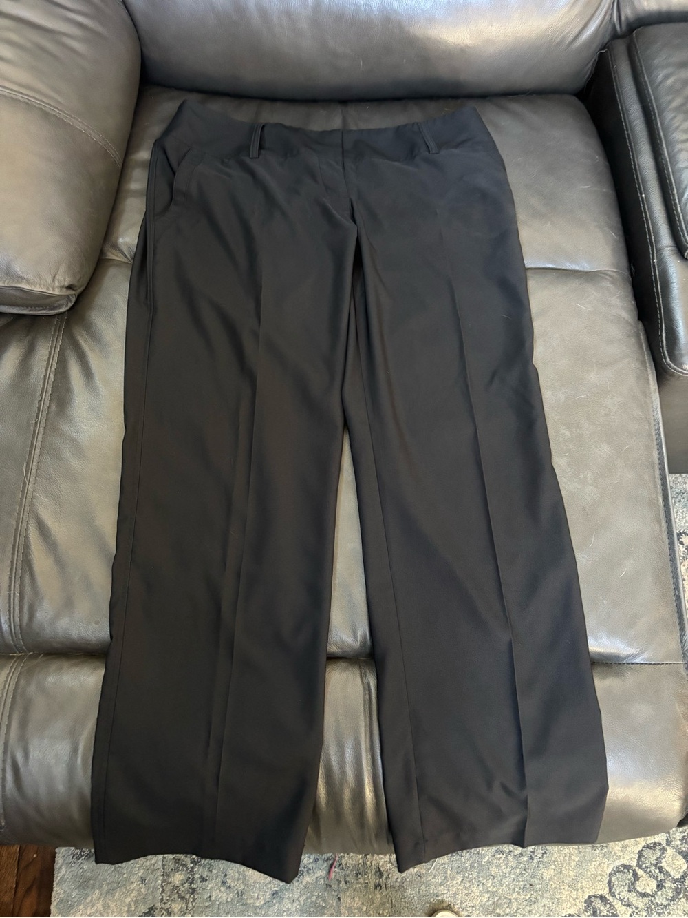 adidas Black Women's Golf Pants with Back Flap Pockets